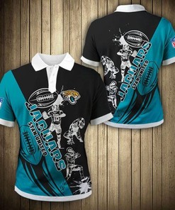 Jacksonville Jaguars Casual 3D All Over Print Polo Shirt- Perfect Gift For Laid-Back Fans Of The Jags