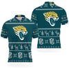 Jacksonville Jaguars Christmas 3D All Over Print Polo Shirt- Celebrate The Holidays With Fans Of The Jags