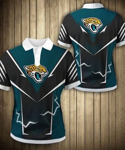 Jacksonville Jaguars Flame Polo Shirt - A Bold Statement For Fans Of The Jags