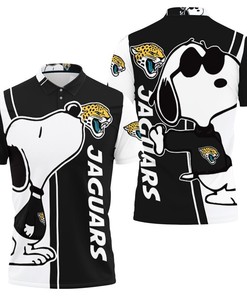 Jacksonville Jaguars Snoopy Lover 3D All Over Print Polo Shirt - Celebrate The Jags With Fans Of Charlie Brown