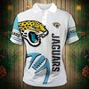 Jacksonville Jaguars Zigzag Casual Polo Shirt - A Must-Have For Fans Of Asymmetrical Jaguars Wear