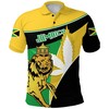 Jamaica Lion Polo Shirt Flag Version- Perfect Gift For Fans Of Jamaican Culture And Style