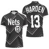 James Harden Nets 2020-21 Earned Edition Black Jersey Inspired Polo Shirt - Support The Brooklyn Nets