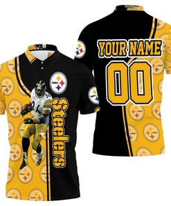 Jerome Bettis 36 Player Pittsburgh Steelers 3D Personalized Polo Shirt - Nfl Fans Gift