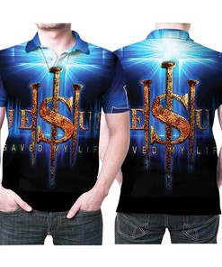 Jesus Cross God Nails 3D All Over Print Polo Shirt With A Strong Message