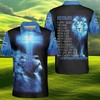 Jesus Is My God Polo Shirt With Lion Cross - Ideal Gift For Religious Fans