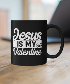 Jesus Is My Valentine Mug Set - Valentines Mug for Christian - Retro Christian Valentine