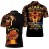 Jesus King Of Kings Way Maker Miracle Worker Lion Printed T Shirt 3D Polo Shirt For Artistic Christians