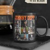 Johnny Depp Homage Coffee Mug with Justice, Fan, and Vintage 90s Gift Ideas
