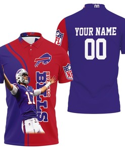 Josh Allen 17 Buffalo Bills Nfl Personalized Polo Collar Shirt
