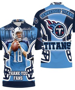 Josh Stewart 18 Tennessee Titans 2021 Afc South Division Champions 3D Printed Polo Shirt - Perfect Gift For Sports