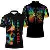 July Girl S Whispered Slogan 3D Polo Shirt - Spectacularly Unique