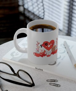 Jumbo 20Oz Valentines Mug Set - Gift For Her Valentines Day Mug Set