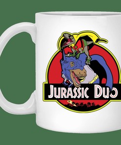 Jurassic Duo Mug - Happy Valentine's Day Mug with Mug Set and Cute Mugs Set