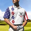 Just Golf It Skull Flag Polo Shirt - Bold And Fearless