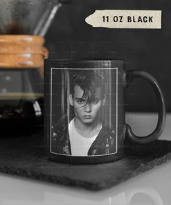 Justice Johnny Depp Tribute Coffee Mug with Homage, Fan, and Vintage 90s Gift Ideas