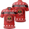 Jw9 Christmas Easter Island Coat Of Arms 3D Polo Shirt - Ideal Gift For Christmas Lovers