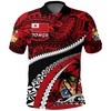 K4 Polynesian Shark Tattoo Tonga Polo Shirt For Sports Fans