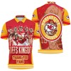 Kc Chiefs Logo 2021 Super Bowl Champs Afc West Division - 3D Polo Shirt For Sports Enthusiasts