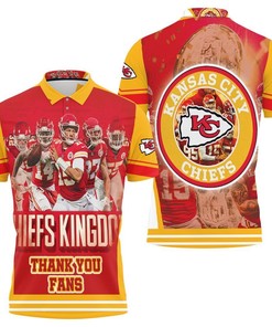 Kc Chiefs Logo 2021 Super Bowl Champs Afc West Division - 3D Polo Shirt For Sports Enthusiasts