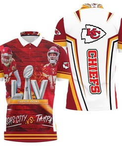 Kc Chiefs Vs Tampa Bay Buccaneers Super Bowl 2021 - Afc West Champs 3D Polo Shirt For Fans
