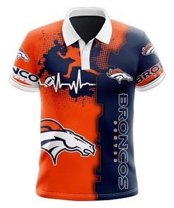 Keep It Cool With Denver Broncos Beating Curve 3D Polo Shirt