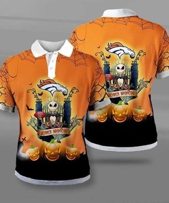 Keep It Spooky With Halloween Denver Broncos 3D Polo Shirt