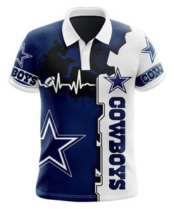 Keep Up With The Latest Trend With Dallas Cowboys Beating Curve 3D All Over Print Polo Shirt