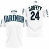 Ken Griffey Jr 24 Mlb White Personalized Polo Shirt - Perfect For Fans