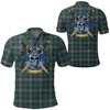 Kennedy Modern Tartan Athleisure Polo Shirt Featuring Scottish Style - Perfect For Sports Fans