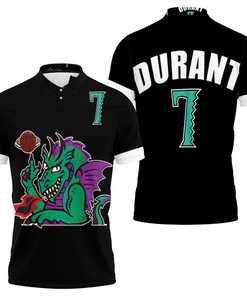 Kevin Durant 7 2020 Nba Black Jersey Polo Shirt - Perfect For Fans Of The Nba Team