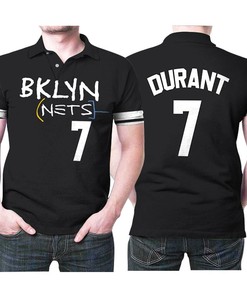 Kevin Durant 7 2021 City Edition Black Jersey Polo Shirt - Ideal For Fans Of The Nba Team