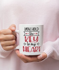 Key To My Heart Mug - Valentines Saying Mug - Valentines Day Mug Set - Valentine For Him - Valentine For Her