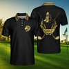 King All Over Print Polo Shirt For Golf Lovers - Ideal For The Golf Fan Who Knows They Rule The Greens