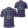 Kinnaird Tartan All Over Print Polo Shirt - For Lovers Of Scottish Heritage