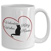 Kitty Valentine Wishes Mug Set, Adorable Pet and Cat Lovers Valentines Day Mug