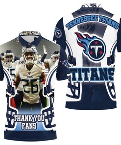 Kristian Fulton 26 Tennessee Titans Afc Division Champs Super Bowl 2021 3D All Over Print Polo Shirt