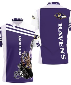 Lamar Jackson Baltimore Ravens 3D Hoodie Polo Shirt - Step Up Your Game With Style