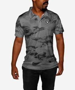 Las Vegas Raiders Camo All-Over Print Polo T-Shirt - Perfect Gift For Fans