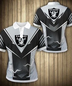 Las Vegas Raiders Flame Athletic Personalized Polo Shirt - Gift For Fans