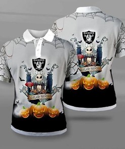Las Vegas Raiders Halloween Personalized Polo Shirt - Ideal Gift For Fans