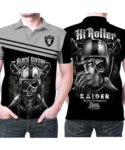 Las Vegas Raiders Hi Roller All Over Print Polo T-Shirt - Perfect Gift For Fans