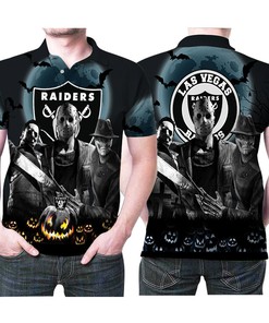 Las Vegas Raiders Michael Myers Freddy Krueger Jason Voorhees Athleisure T-Shirt - Great Fan Gift