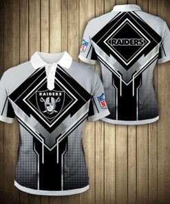 Las Vegas Raiders Square Lattice Athletic Personalized Polo Shirt - Ideal Gift For Fans