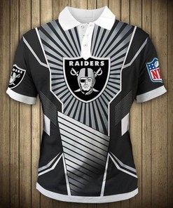 Las Vegas Raiders Sunlight Casual Polo T-Shirt With Polo Collar - Great Fan Gift