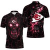 Lava Skull 3D Polo Shirt - Perfect For Nfl Fans Of Kansas City Chiefs