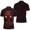 Lava Skull Fireball Hoodie Up To 5Xl All Over Print Polo T-Shirt - Perfect Gift For Fans