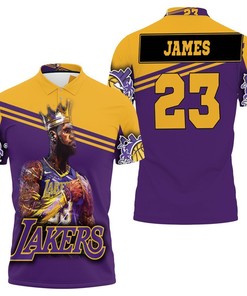 Lebron James 23 Los Angeles Lakers Nba All-Over Print Polo Shirt - Gift For Fans