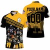 Legends Signature 87Th Anniversary Personalized Polo Shirt - Pittsburgh Steelers Fans Gift