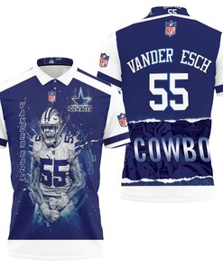 Leighton Vander Esch 55 Dallas Cowboys 3D Polo Shirt - Perfect Gift For Fans